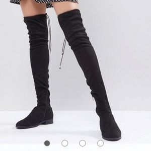 ASOS Over the knee black boots